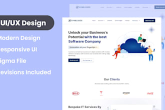 design modern and responsive design for websites or mobile apps