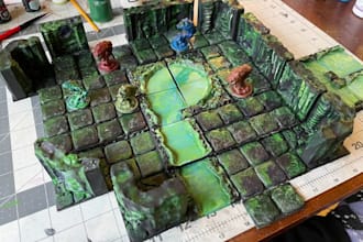 custom 3d printable terrain, modular tiles and prop packs tabletop rpg games stl