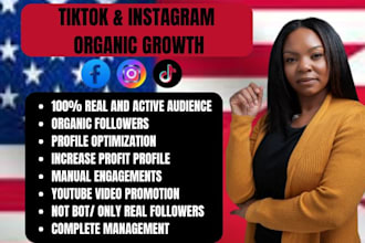 manage and grow your instagram and tiktok followers and engagement organically