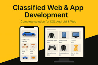 design and develop classified apps and website
