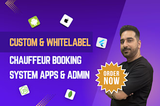 create chauffeur platform for android and ios mobile app, app developer