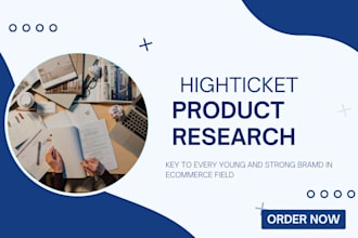 do a niche based high ticket product research for your ecommerce store