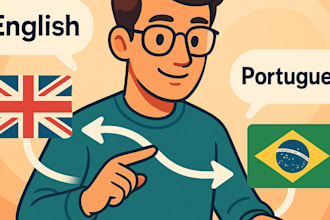translate english to portuguese and vice versa manually