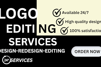 redesign,digitalize,clean up,edit,modify or revamp your current logo