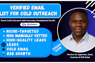 build a verified email list for cold email marketing and lead generation