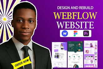 design a modern, responsive webflow website as your expert webflow developer