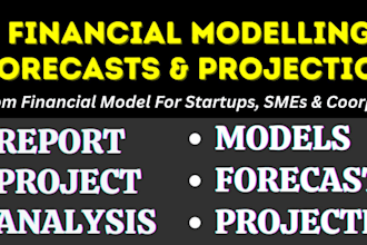 build excel financial models, forecasting, budget, projections, analysis report