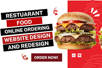 restaurant website design and redesign with online food ordering system