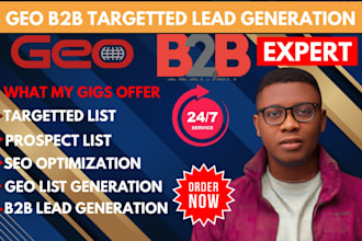 do targeted b2b lead generation  GEO lead prospecting  marketing to boost sales