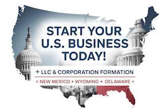 register, incorporate your business llc corp in new mexico wyoming delaware USA