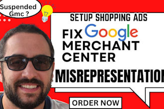 appeal google merchant center misrepresentation suspended shopping ads account