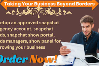 help you with snapchat agency account, snapchat ads account story studio panel