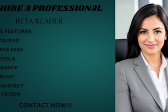 beta read, alpha read, sci fiction, non fiction, young adult, your manuscript