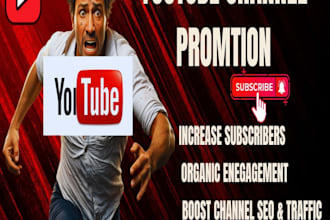 do youtube video SEO for the promotion to boost unlimited subscribers, views