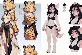 draw art of you furry character or fursona