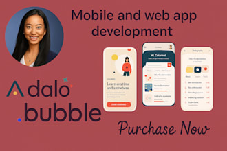 develop your adalo web app and website with bubble io adalo