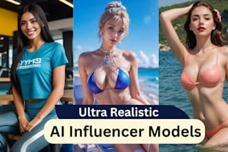 create realistic ai influencers model image for instagram fanvue ad social media