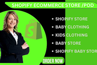 design baby clothing store clothing website shopify baby store shopify store