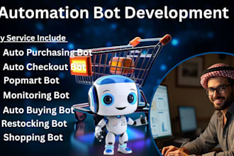 develop fully automated purchase bot pokémon bot auto buying bot monitor bot