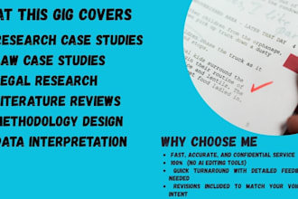 handle legal case briefs, law research projects, and legal summaries