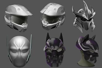 sculpt wearable 3d helmet sci fi helmet 3d cosplay mask 3d prints model stl file