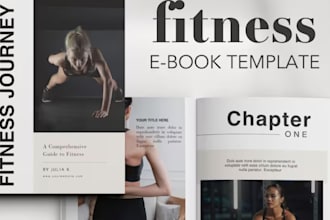 do health fitness ebook PDF, workout plan guide, medical yoga canva ebook design