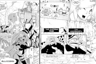 design high quality custom 2d manga pages fast