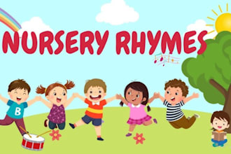 create kids songs, childrens songs, jingle nursery rhymes for youtube channel