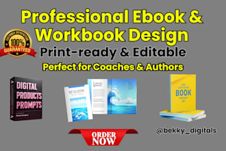 design professional lead magnet ebook or workbook for coaches and creators