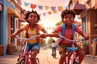 children storybook illustration african american children  book illustration