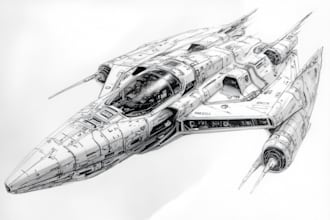 do spaceship, sci fi illustration and sci fi art