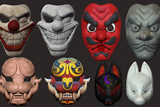 do custom printable stl 3d mask model 3d helmet oni mask halloween mask cosplay