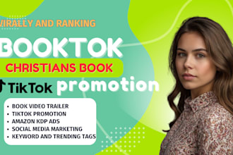 virally rank your christians book booktok ebook promotion tiktok video promotion