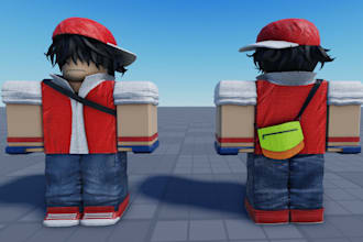 do roblox game avatar, roblox 3d character, roblox model, roblox gfx, roblox pfp