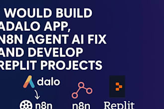 build adalo app,n8n agent ai, fix and develop replit projects