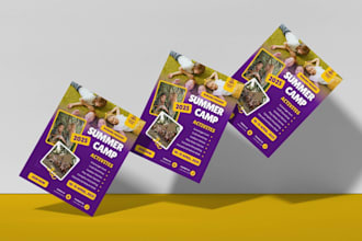 design one pager business marketing flyer church event flyer postcard design