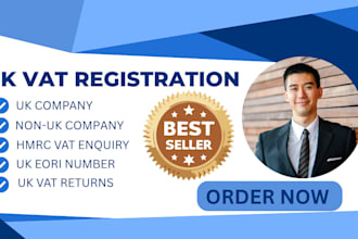 handle your UK vat registration for amazon, temu,ebay stores