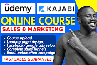 do kajabi online course promotion udemy sales funnel thinkific course marketing
