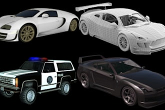 convert and fix 3d cars and truck model for fivem and gta v