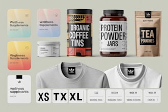 do product label  supplement label and sticker design product packaging digital