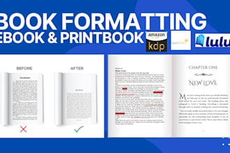 ebook typesetting and design book page layout design picture book for amazon kdp