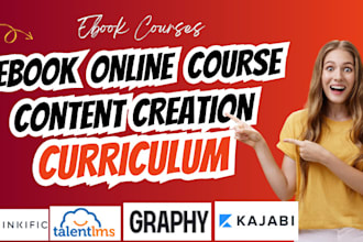 ebook online course, course content, lesson plan, course creation, curriculum