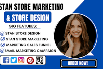 stan store marketing , etsy stan store, stan store sales funnel and promo