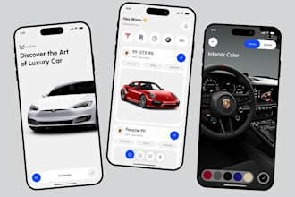 build car auction app, car wash app, car buy and sell app, car dealership app