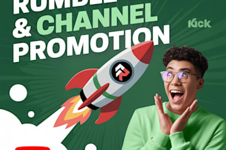 do rumble youtube promotion to boost your channel SEO views and followers