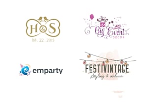 design black friday party wedding event logo