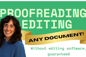 proofread your document, script, website or proposal