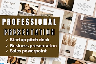 design startup pitch deck presentation sales powerpoint business presentation
