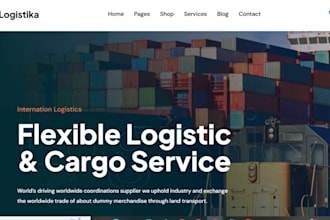 create logistics, trucking, cargo dispatch website