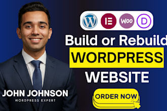 fix, redesign or rebuild your existing wordpress website